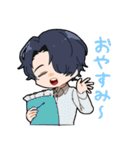 でこ出しヘアスタイルの男の子（個別スタンプ：4）