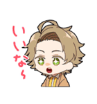 でこ出しヘアスタイルの男の子（個別スタンプ：9）