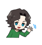 でこ出しヘアスタイルの男の子（個別スタンプ：39）