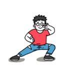 happy nurdy man（個別スタンプ：1）