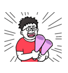 happy nurdy man（個別スタンプ：3）