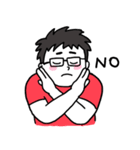 happy nurdy man（個別スタンプ：6）