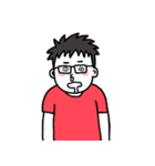 happy nurdy man（個別スタンプ：30）