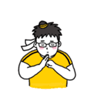 happy nurdy man（個別スタンプ：32）
