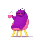 Purple Beast（個別スタンプ：21）