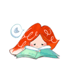 Ms. W - Literature Girl（個別スタンプ：4）