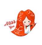 Ms. W - Literature Girl（個別スタンプ：9）