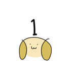 簡単に描ける犬（個別スタンプ：1）