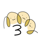 簡単に描ける犬（個別スタンプ：3）