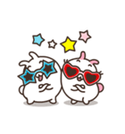 Cute Bunny Couple Ppoya ＆ PpoPpo Ver.2（個別スタンプ：6）