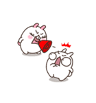 Cute Bunny Couple Ppoya ＆ PpoPpo Ver.2（個別スタンプ：10）