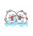 Cute Bunny Couple Ppoya ＆ PpoPpo Ver.2（個別スタンプ：16）