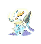 Life is such as foam.（個別スタンプ：3）