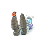 Life is such as foam.（個別スタンプ：22）
