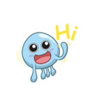 Diel the blue jellyfish（個別スタンプ：1）