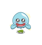 Diel the blue jellyfish（個別スタンプ：16）