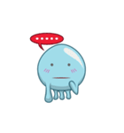 Diel the blue jellyfish（個別スタンプ：24）