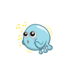Diel the blue jellyfish（個別スタンプ：28）