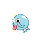 Diel the blue jellyfish（個別スタンプ：32）