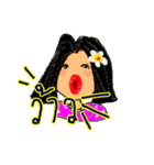 Sandy is a pretty girl. (Thai Language)（個別スタンプ：14）