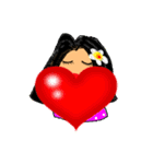Sandy is a pretty girl. (Thai Language)（個別スタンプ：22）