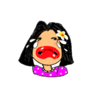 Sandy is a pretty girl. (Thai Language)（個別スタンプ：37）