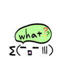 セリフ付き顔文字（個別スタンプ：28）