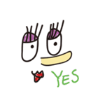 Miss long eyelash（個別スタンプ：1）