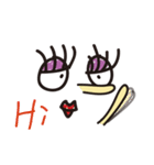 Miss long eyelash（個別スタンプ：19）