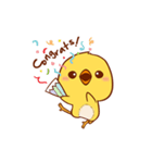 Cute Yellow Chick (EN)（個別スタンプ：14）
