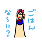 手のひら家族の娘編スタンプ（個別スタンプ：5）