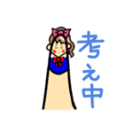 手のひら家族の娘編スタンプ（個別スタンプ：9）