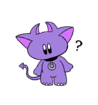 子猫悪魔のニャビルくん（個別スタンプ：7）