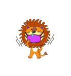 Animation lion(Animation)（個別スタンプ：21）