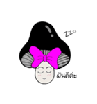 Pretty Black Mushroom（個別スタンプ：21）