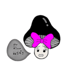 Pretty Black Mushroom（個別スタンプ：28）
