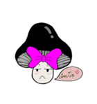 Pretty Black Mushroom（個別スタンプ：34）