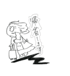 鼻が大きい丸顔のコ（個別スタンプ：16）