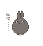 black black rabbit 2（個別スタンプ：8）