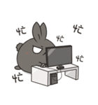 black black rabbit 2（個別スタンプ：20）