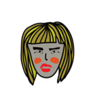 Her face（個別スタンプ：3）