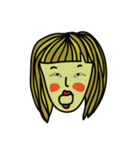 Her face（個別スタンプ：7）