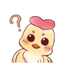 Chick'name: Omelet with rice inside（個別スタンプ：3）
