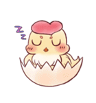 Chick'name: Omelet with rice inside（個別スタンプ：24）