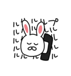 通話したいうさぎ（個別スタンプ：7）