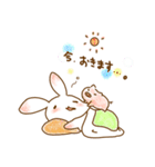 うささんとときどきみにぶた（個別スタンプ：2）