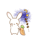 うささんとときどきみにぶた（個別スタンプ：3）