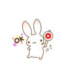 うささんとときどきみにぶた（個別スタンプ：21）