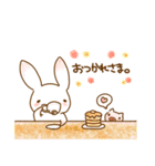 うささんとときどきみにぶた（個別スタンプ：26）