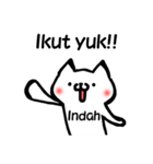 **Indah** only stickers（個別スタンプ：12）